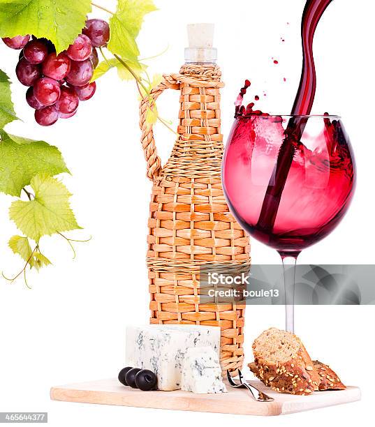 Variedade Queijo E Uvas Para Vinho - Fotografias de stock e mais imagens de Abuso de Álcool - Abuso de Álcool, Agricultura, Amarelo