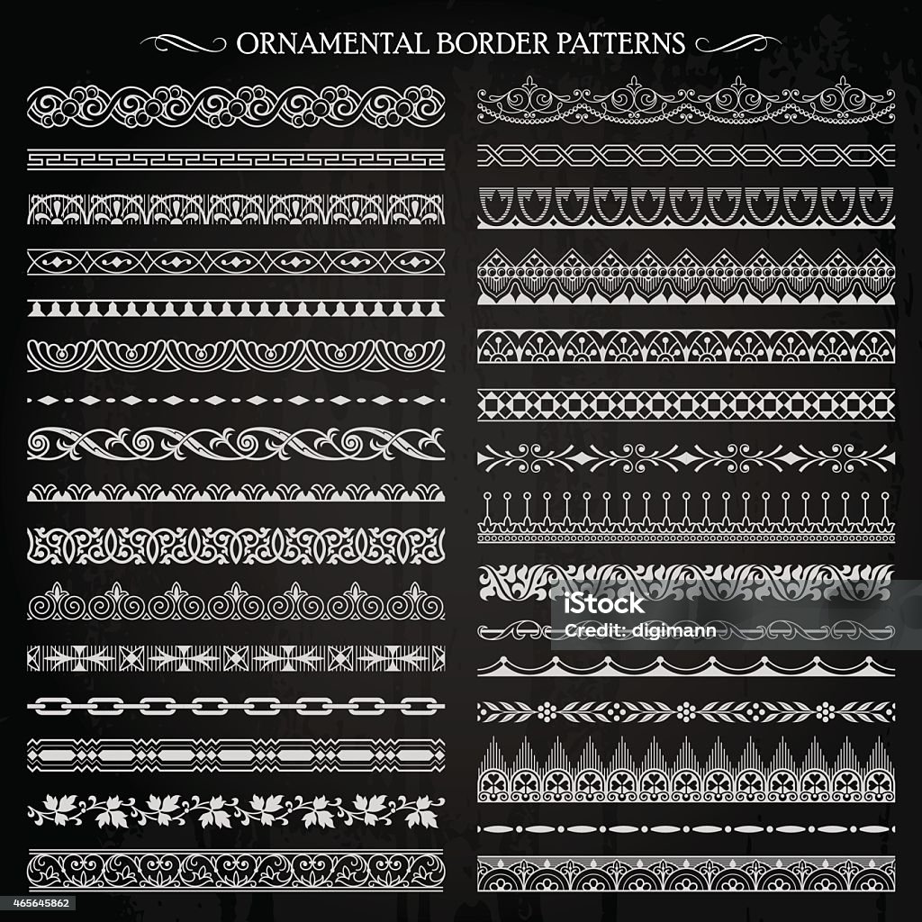 Pattern Boder Frame Ornamental Border Frame Patterns Vector Stock Illustration - Download ...