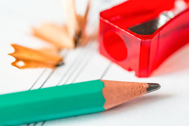 istock Preparation for work, sharpen a pencil 465649888