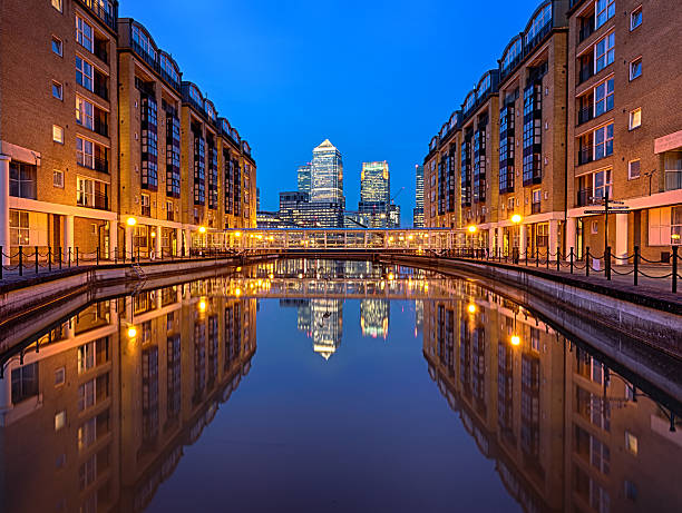 Canary Wharf stock photo