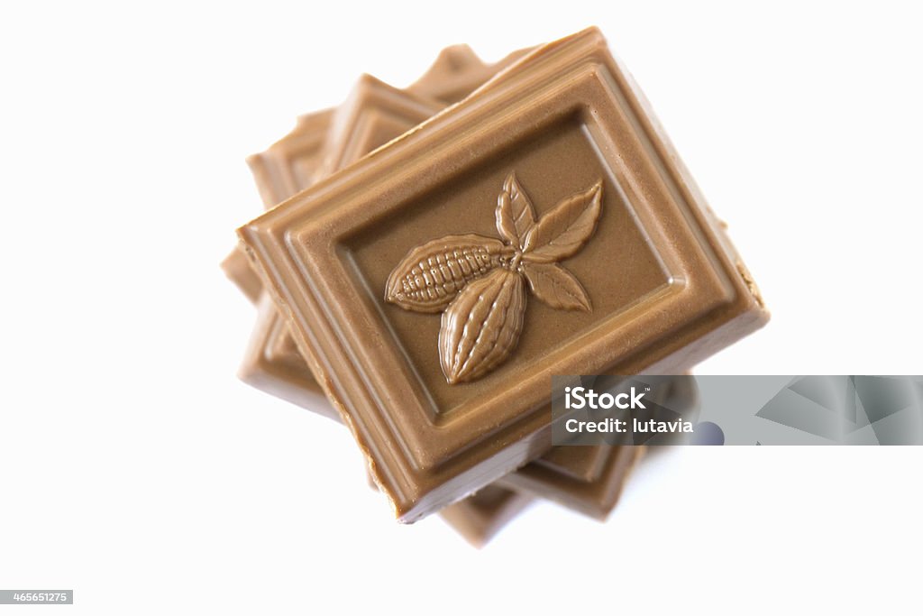 chocolate com grãos de café e de cacau em pó - Royalty-free Bebida Foto de stock