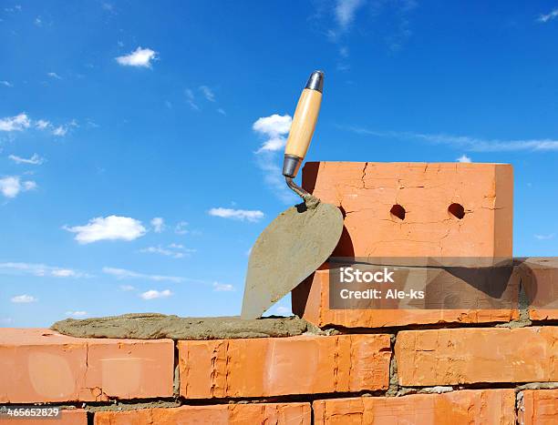 Tool Stock Photo - Download Image Now - Brick, Installing, Architecture