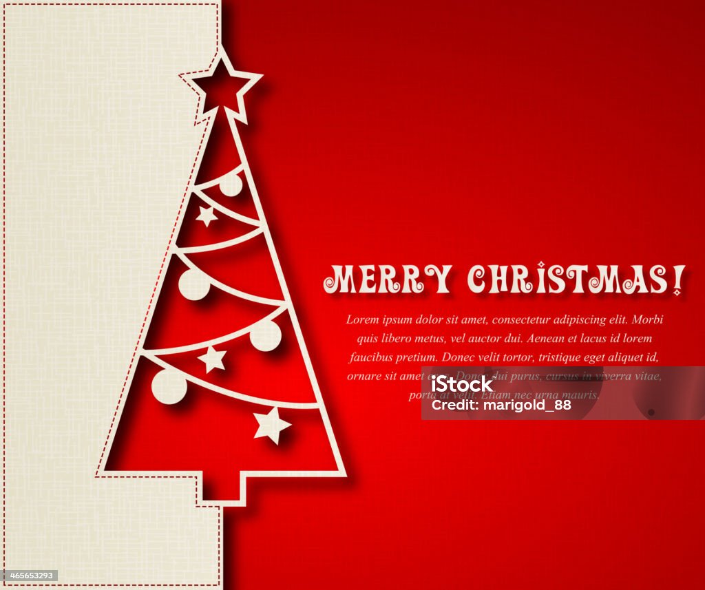 Рождественская ёлка - Векторная графика Рождественская открытка роялти-фри
