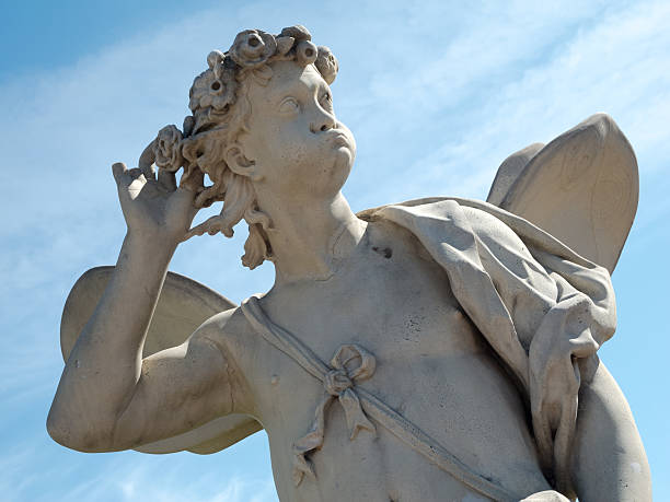 istock Classic Zephyrus statue at The Upper Garden, Peterhof 465653425