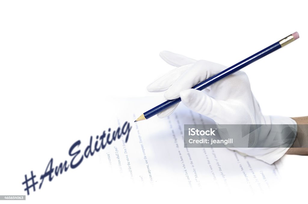 Editor corrigir Texto Datilografado - Foto de stock de Ajustar royalty-free