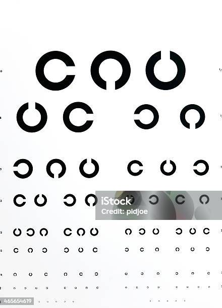 Eye Chart Stock Photo - Download Image Now - Analyzing, Chart, Close-up