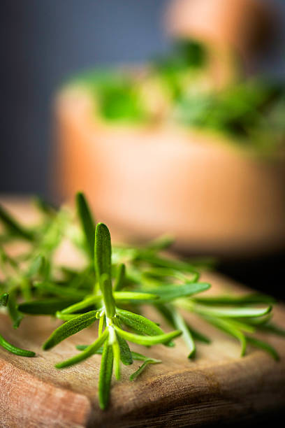 istock Fresh Organic Rosemary with Mortar and Pestle 465654757