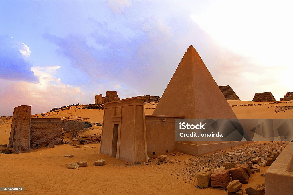 sudan desert temple in the desert Sudan Stock Photo
