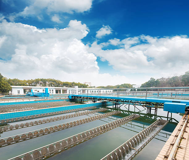 istock Modern urban wastewater treatment plant 465659996