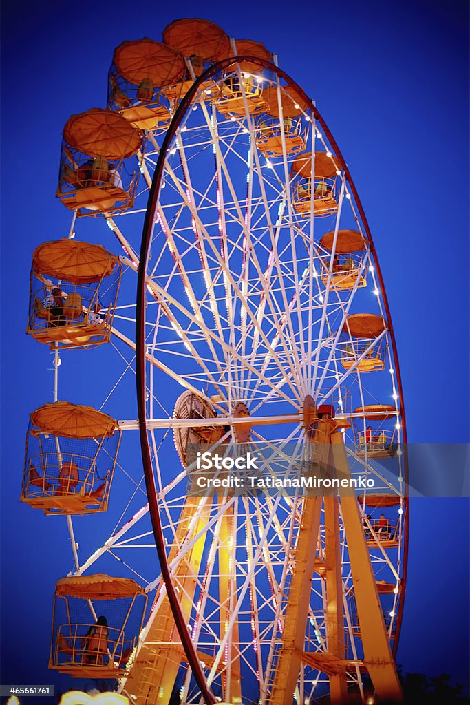 Riesenrad in der Dämmerung - Lizenzfrei Altertümlich Stock-Foto