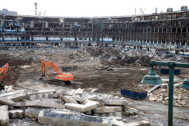 Demolition Old Yankee Stadium stock photo