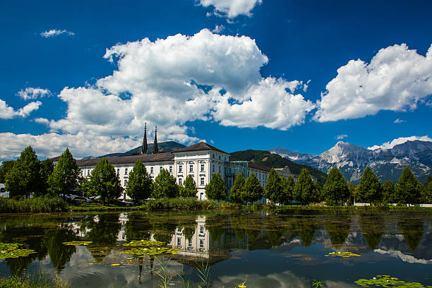 Austria Admont monastery stock photo