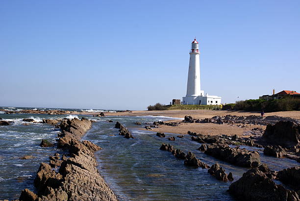 Lighthouse, La Paloma, Uruguay stock photo