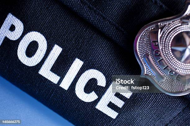 Law Police Bulletproof Vest And Badge Stock Photo - Download Image Now -  Police Badge, Police Force, Police Uniform - iStock