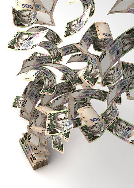 istock Flying Ukrainian Hryvnia 465666666