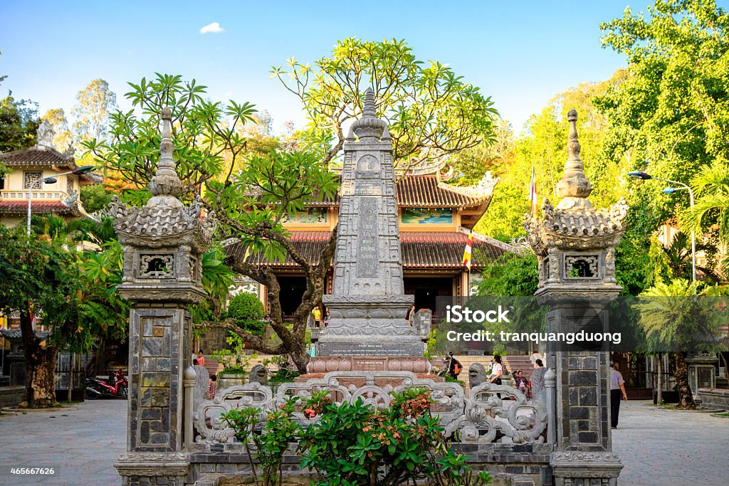 Long Son Pagoda - Nha Trang Long Son Pagoda - One of the beautiful sight at Nha trang city -  The pagoda was established in 1963 to honour the monks and nuns who died demonstrating against the Diem government 2015 Stock Photo