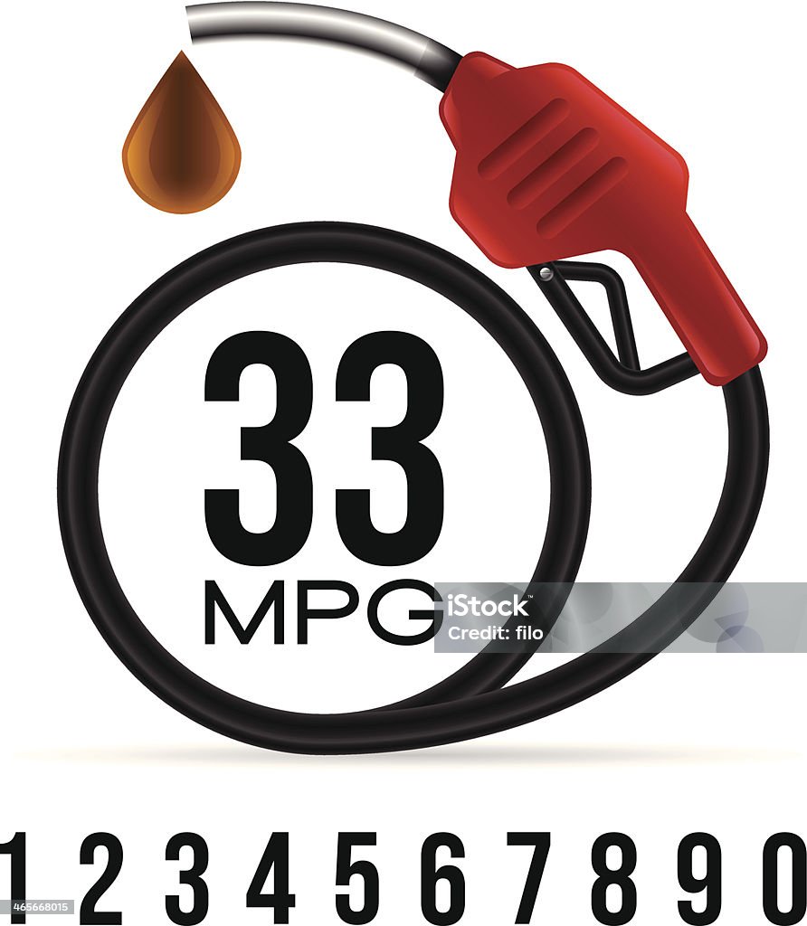 Essence MPG Message - clipart vectoriel de Gallon libre de droits