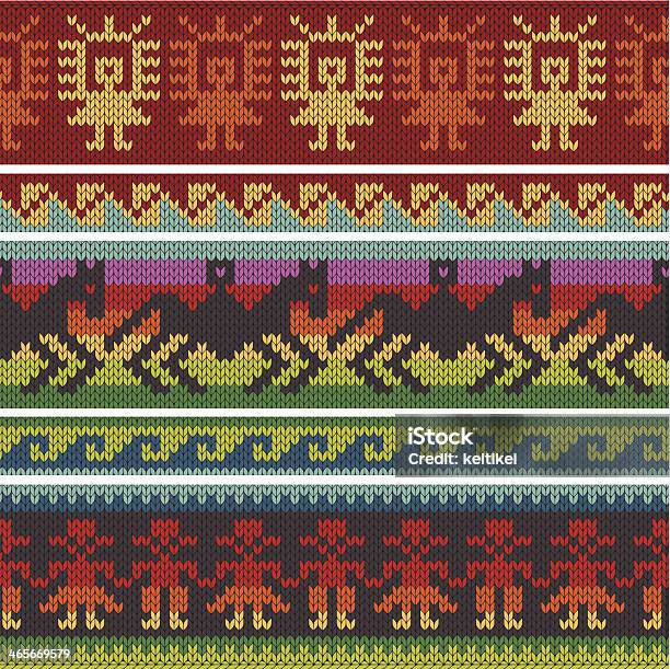 Traditional Andean Knitting Patterns Stock Illustration - Download Image Now - Craft, Peru, Textile