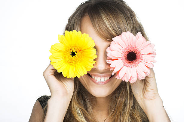 istock Woman with flowers 465669807