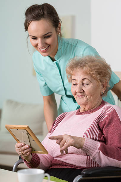 istock Woman holding frame with picture 465670126