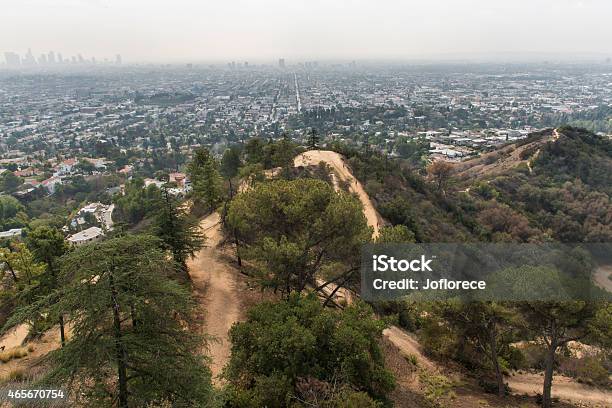 Griffith Park Trails Stock Photo - Download Image Now - 2015, Cityscape, Footpath