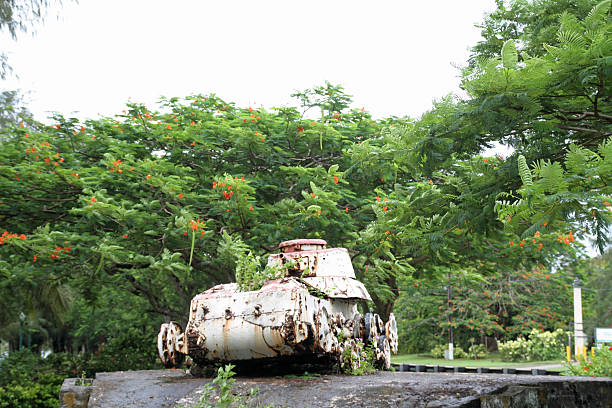 istock Japanese army tank in Saipan 465676981
