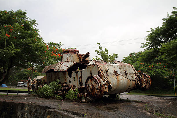 istock Japanese army tank in Saipan 465677791