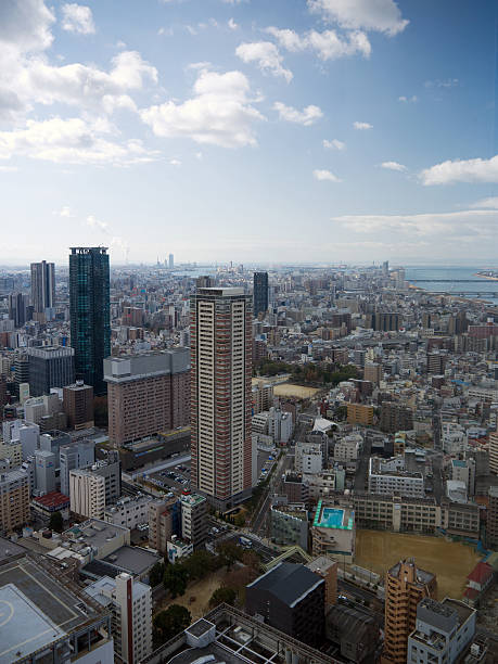 istock Osaka cityscape aerial view 465682216