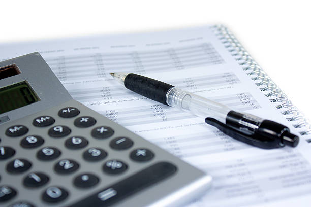 istock Calculator with pen and price sheet 465682360