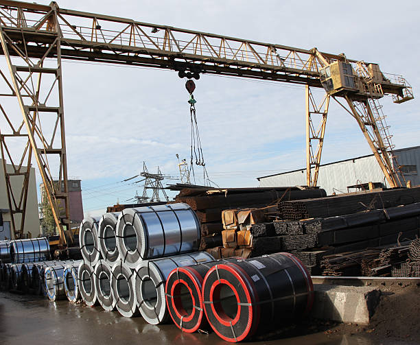 istock view of the production site with crane 465682814