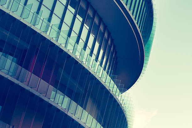 istock Abstract architectural detail, toned wide angle image (XXXLarge) 465683273