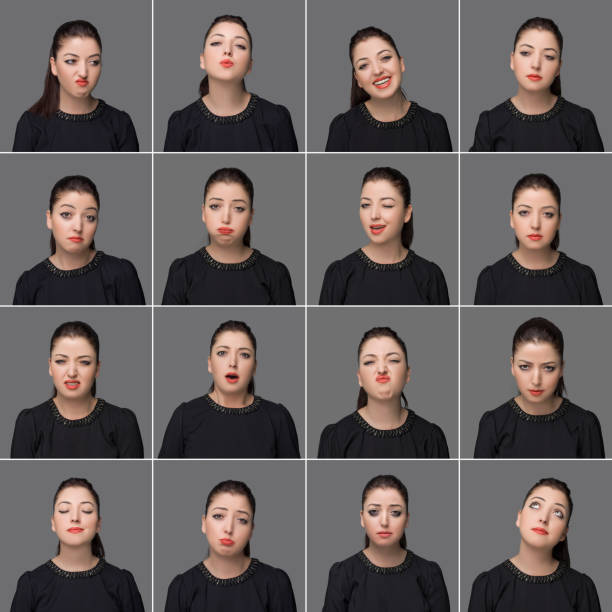 istock Real woman making facial expressions 465683695