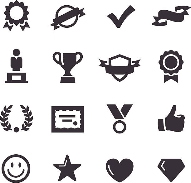 Awards and Prizes Icons - Acme Series View All: record breaking stock illustrations