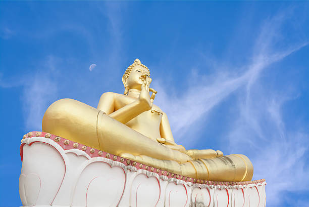 istock Big Buddha Statue with nice blue sky background. 465689223