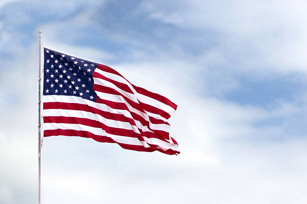 bandeira dos estados unidos da américa - american flag star shape striped fourth of july imagens e fotografias de stock