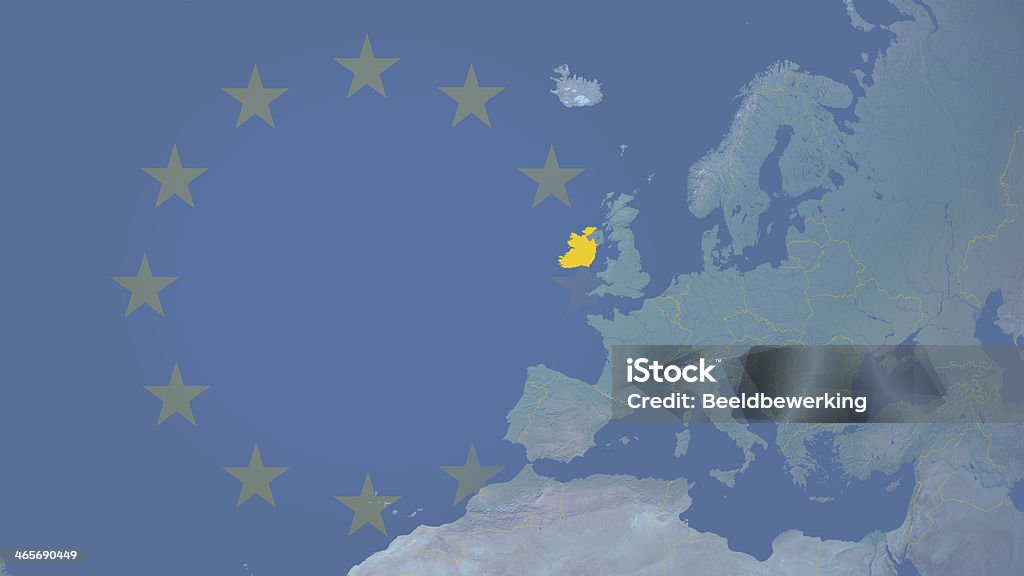 アイルランドの欧州連合 1973 年以来 16 :9 の縁取り - ファイナンスのロイヤリティフリーストックフォト