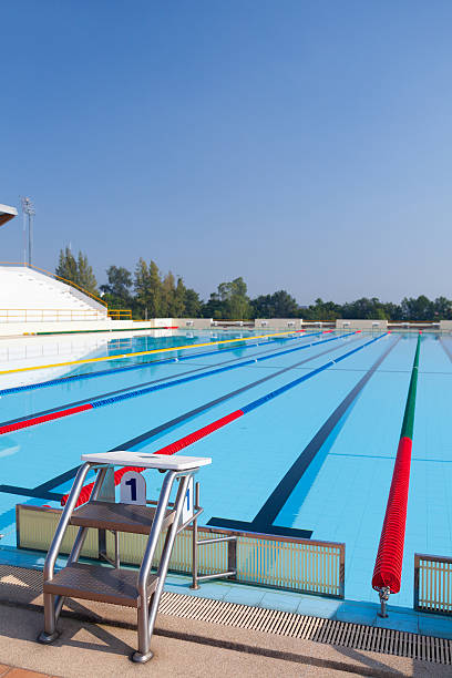 istock Swimming Pool with Platform and Lane 465694679