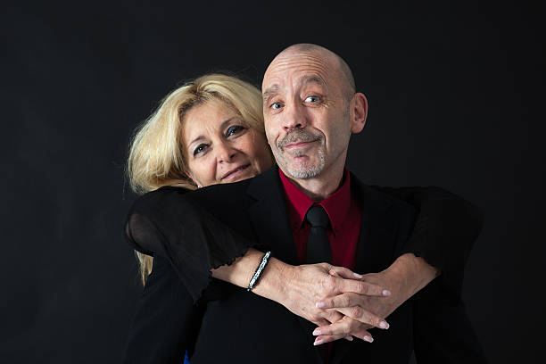 istock Beautiful couple doing different expressions in different sets of clothes 465695948