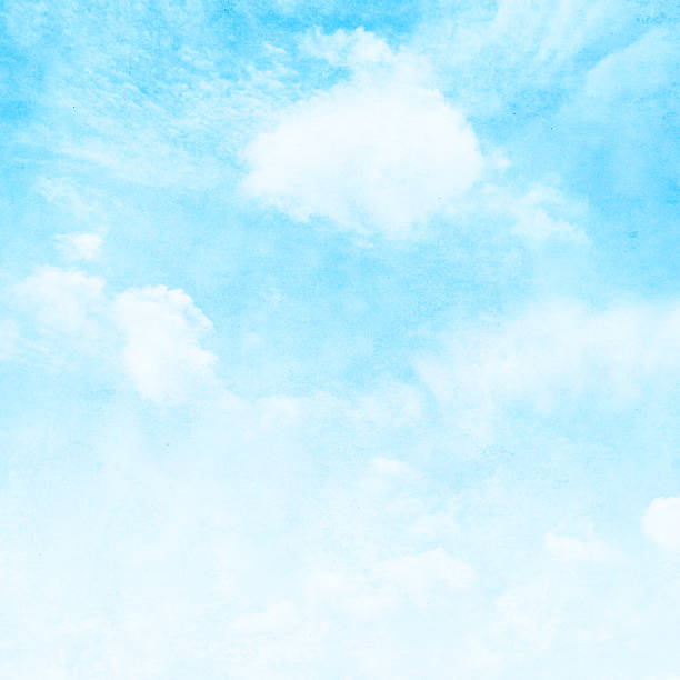 istock Blue sky with clouds in grunge style. 465695972