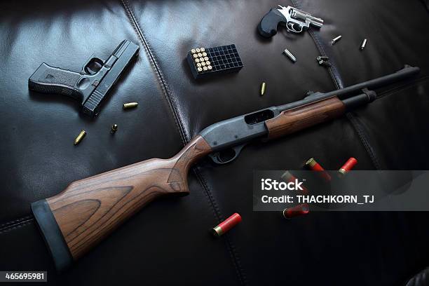 Weapon Set Stock Photo - Download Image Now - Ammunition, Bullet Cartridge, Gun