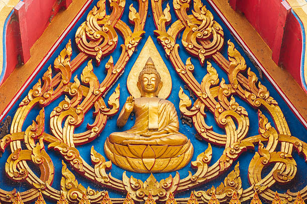 istock Architecture carvings in the temple, thailand. 465696072