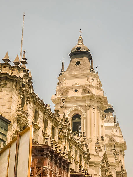 istock Cathedral of Lima Low Angle View 465696134