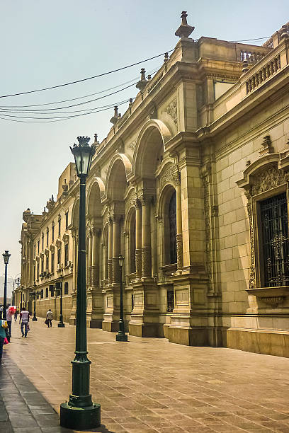 istock Neoclassical Style Building in Plaza Mayor in Peru 465696146