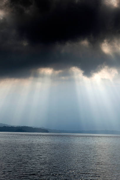 istock Sun rays on Sea at sunset time, Circa April 2014 465696594