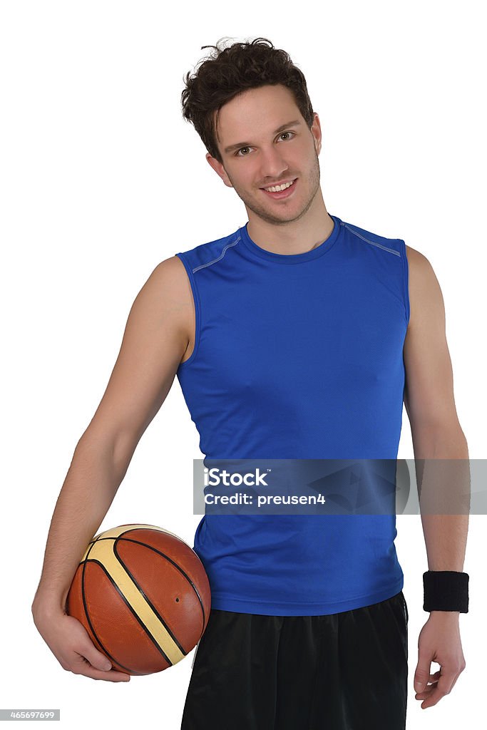 Young basketball player isolated on white background Active Lifestyle Stock Photo