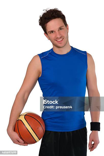 Young Basketball Player Isolated On White Background Stock Photo - Download Image Now
