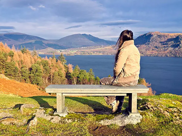 View at Derwent Water, Cumbria, UK.View at Derwent Water, Cumbria, UK.