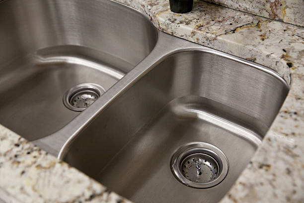 Kitchen sink Double Kitchen sink breakfast room photos stock pictures, royalty-free photos & images