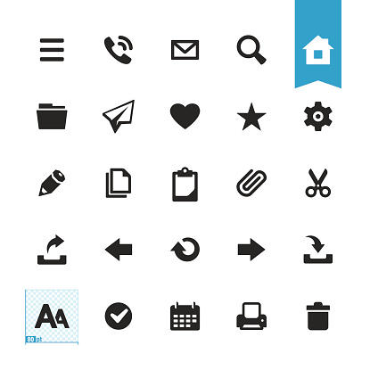 UI essentials - 25 exclusive vector icons. 