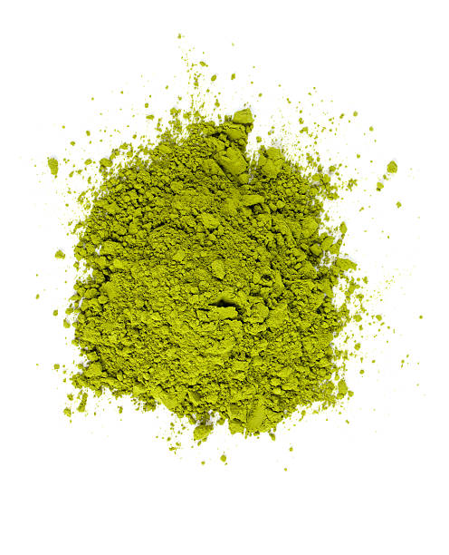 pile of Matcha tea isolated on white pile of Matcha tea isolated on white matcha tea photos stock pictures, royalty-free photos & images